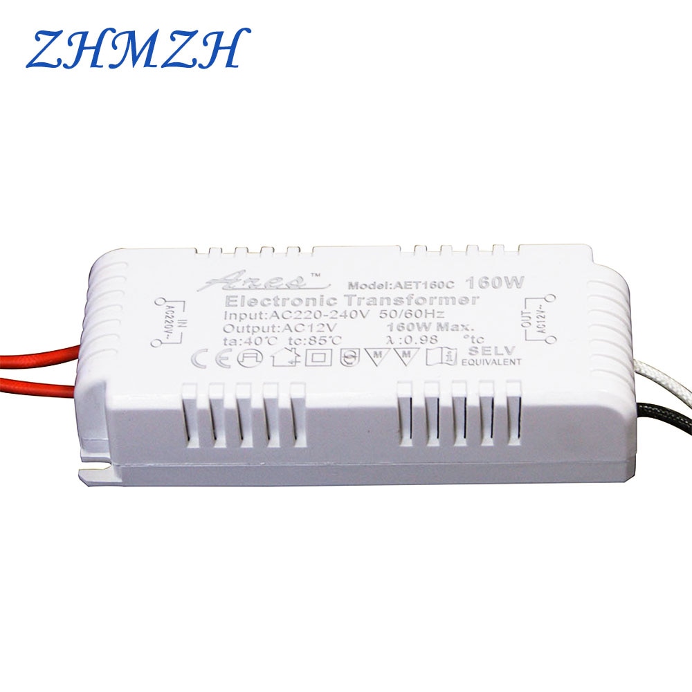 

Трансформатор ZHMZH 120W/160W/180W AC220V->AC12V для галогеновых ламп G4/G5.3