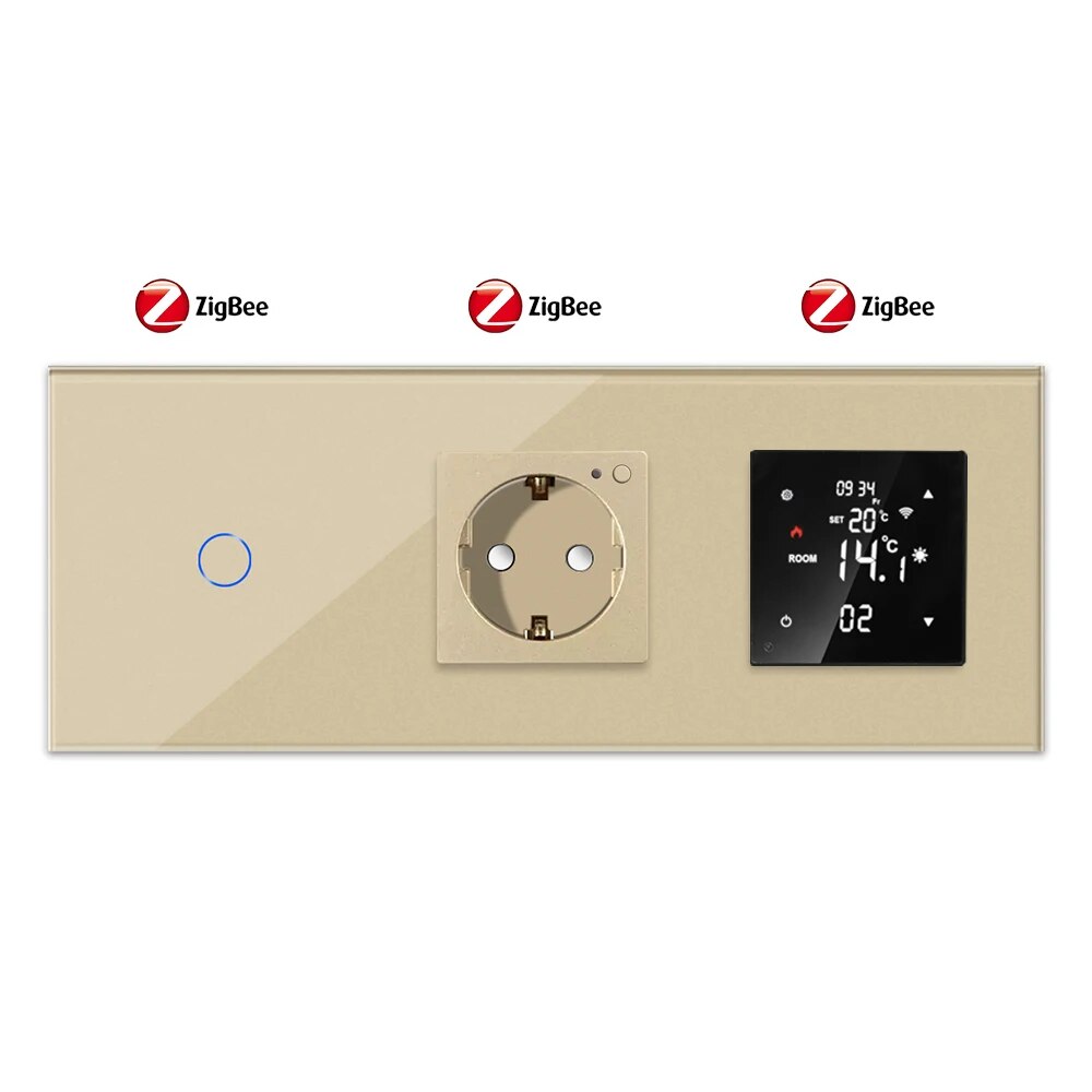 

Умный термостат Bingoelec Tuya ZigBee с евророзеткой и управлением через приложение