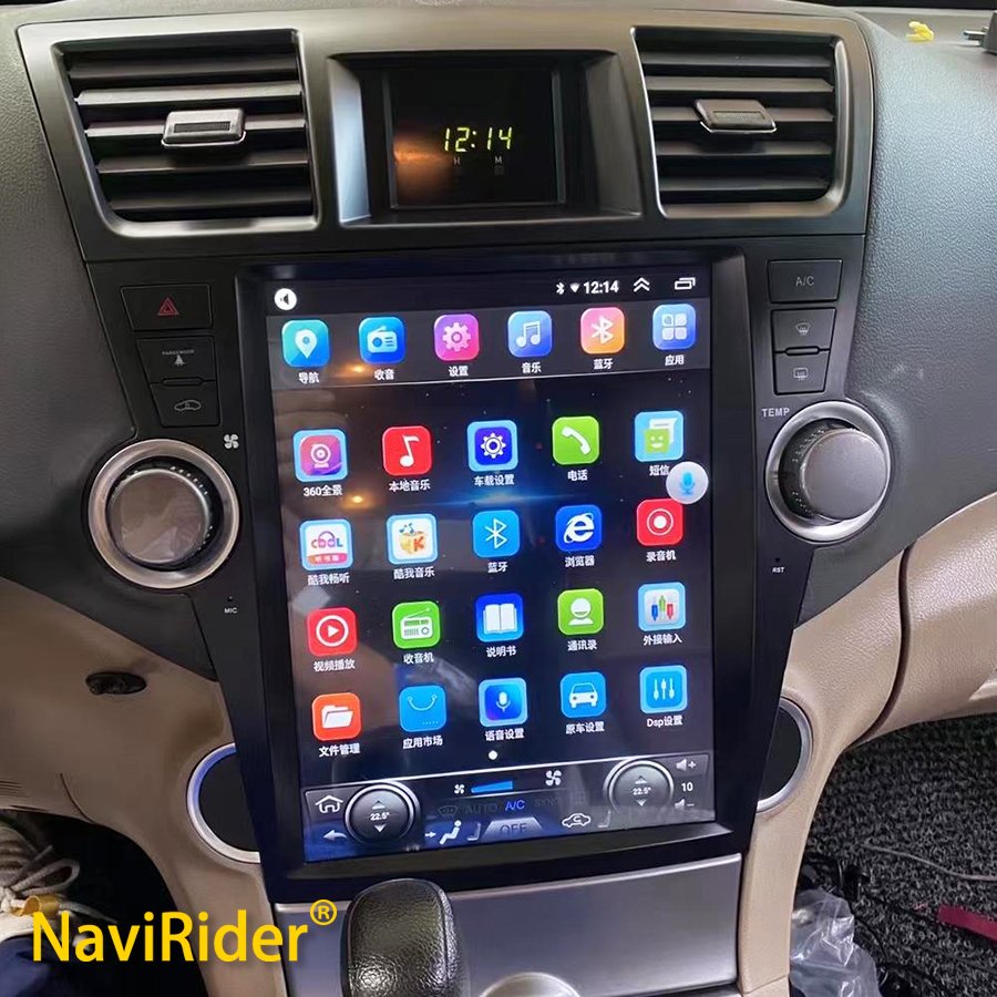

Экран Android 14, для Toyota Highlander 2007-2013, навигация, автомагнитола, мультимедийный видеоплеер, стерео GPS, головное устройство Carplay