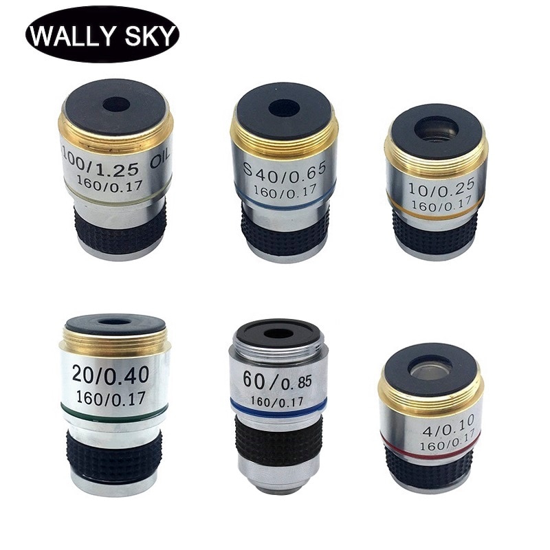 

Объектив для микроскопа WALLY SKY MO185 4X 10X 20X 40X 60X 100X