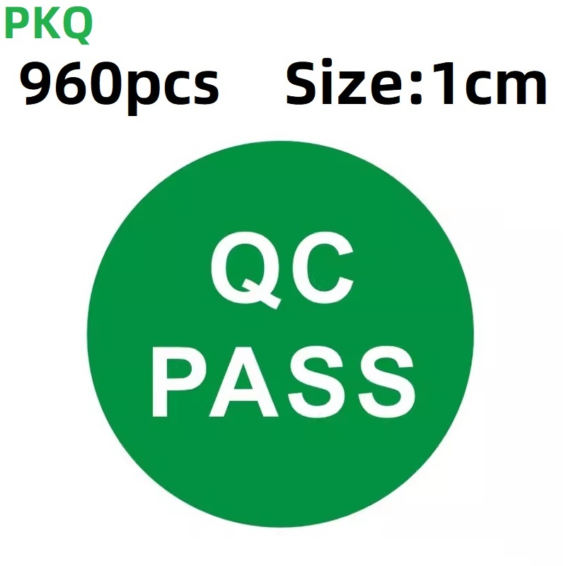 

QC PASS зеленые бумажные контрольные наклейки