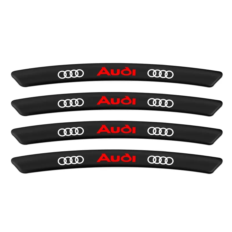 

4 шт. наклейки на обод для бровей для Audi A3 A4 B5 B6 A3 8P 8V 8L A5 A6 C6 C5 A1 A7 A8 Q2 Q3 TT RS3 RS4 Стайлинг автомобильных аксессуаров