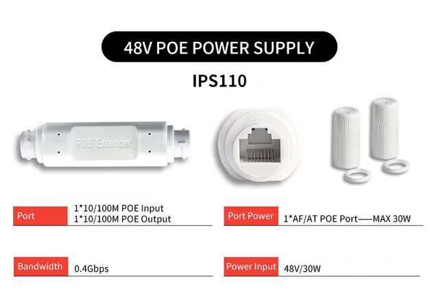 

STEAMEMO Ретранслятор PoE 500 метров 100 Мбит/с