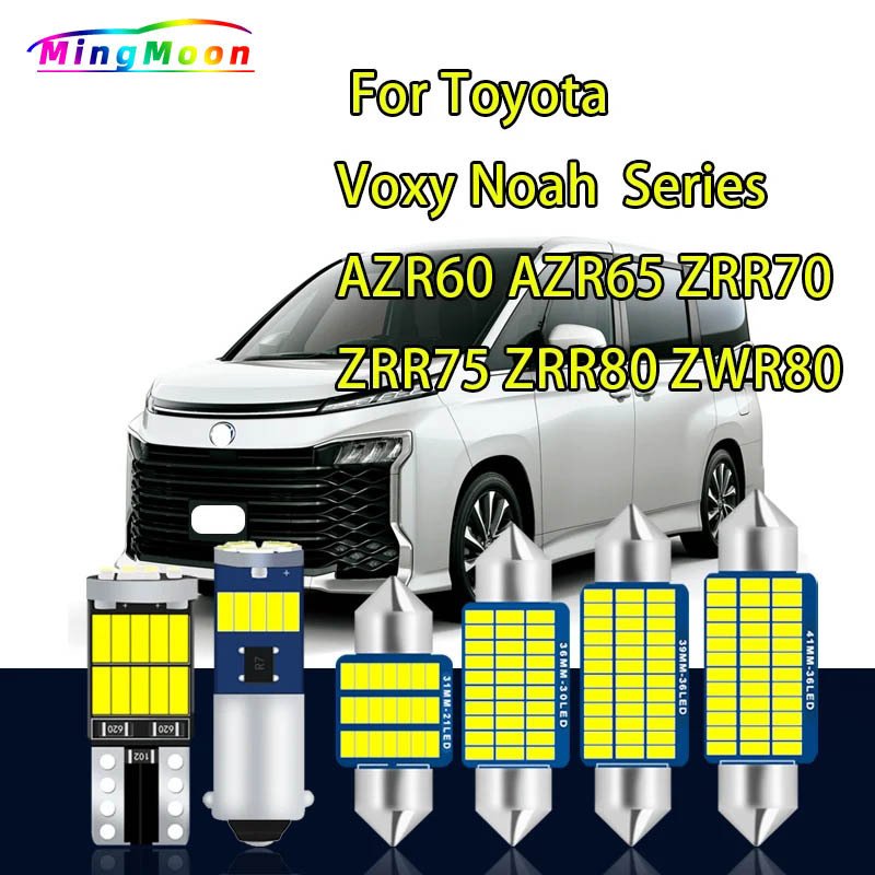 

Светодиодные автомобильные фонари Toyota Voxy Noah Canbus Plug and Play, внутреннее освещение для серии 60, 65, 70, 80