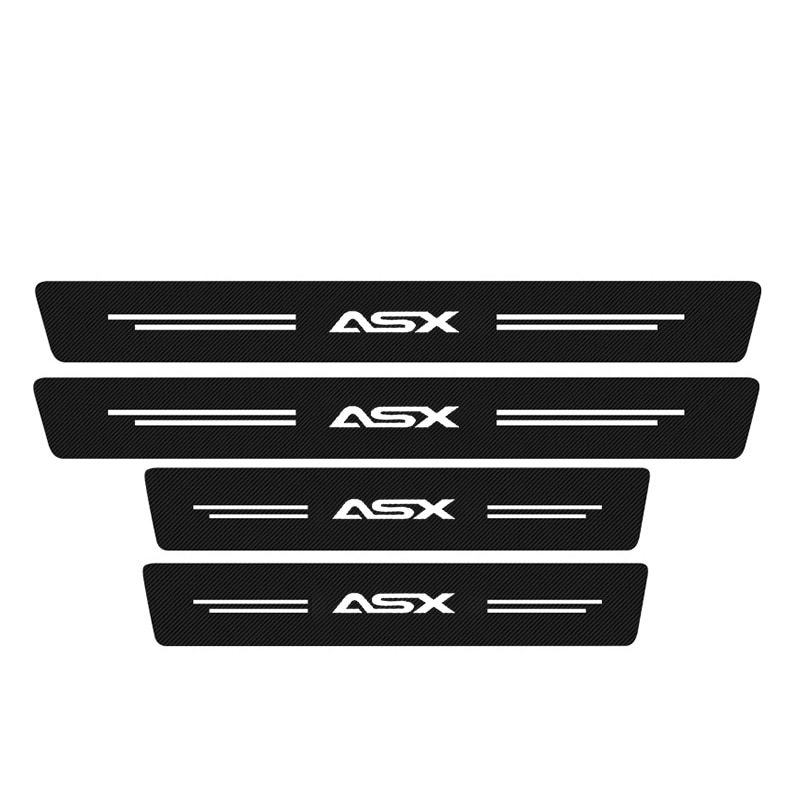 

4 шт., защитные наклейки на пороги автомобиля Mitsubishi ASX