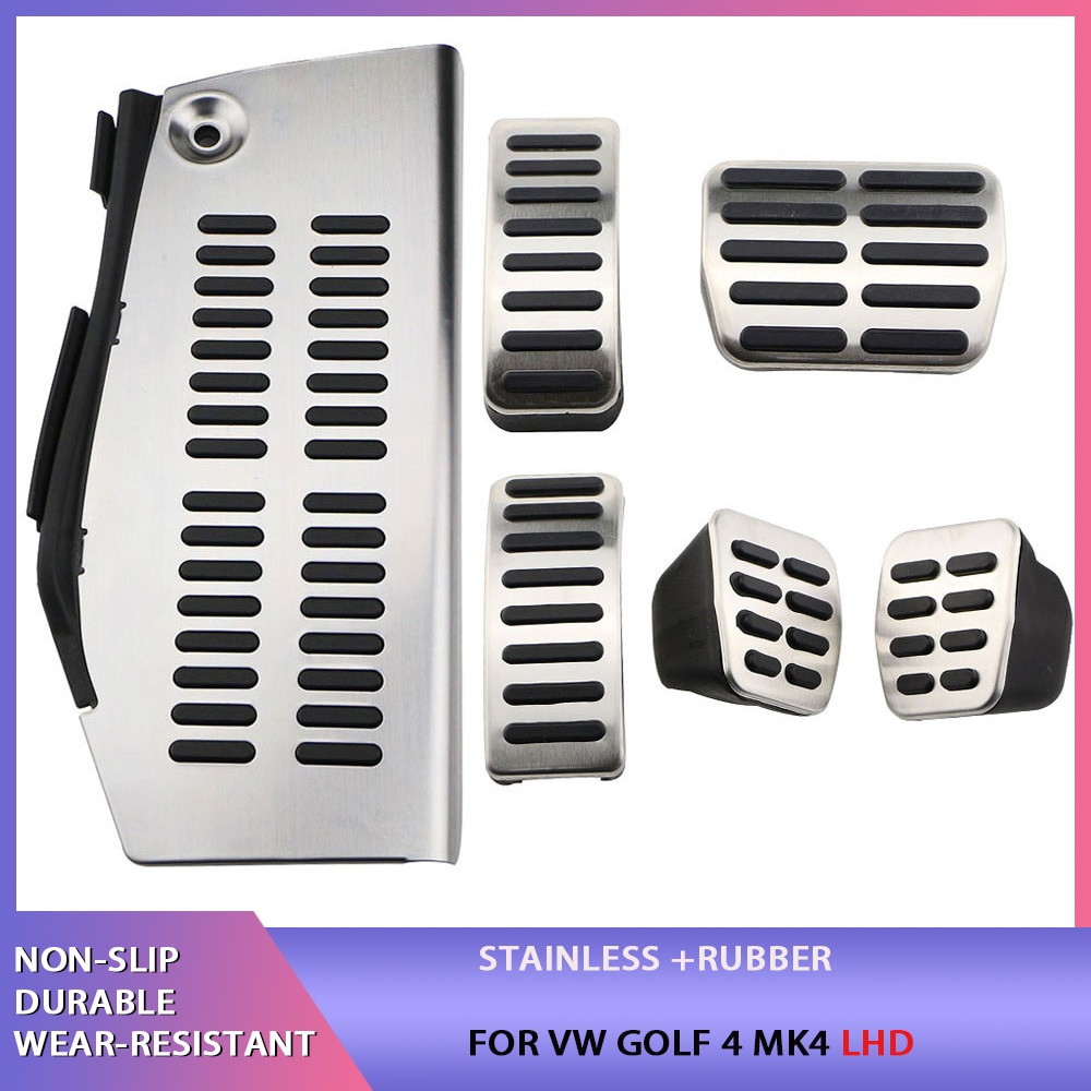 

Крышка педали автомобиля для Volkswagen VW Golf 4 MK4 Golf4 1997-2005 Защитная крышка педали из нержавеющей стали для газового тормоза и мертвых отходов