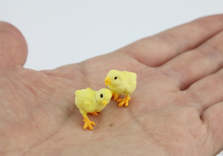 

Миниатюрные фигурки кур из ПВХ, 2 шт.