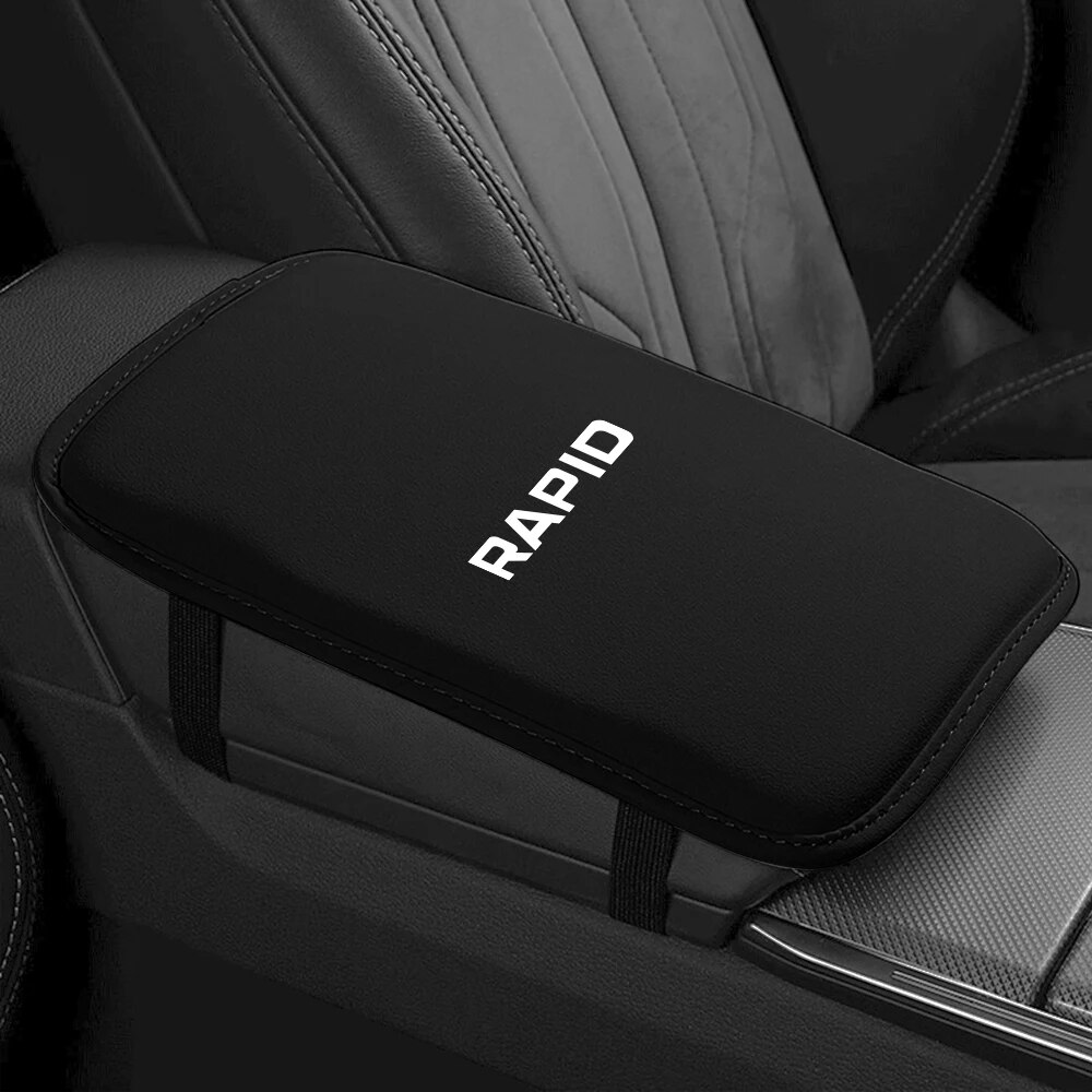 

Мягкий Плюшевый Автомобильный Подлокотник Для Skoda Octavia Fabia Rapid Scala Kodiaq Karoq Kamiq Roomster Citigo - Черная Про...