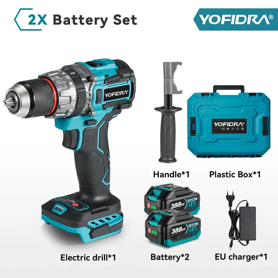 

YOFIDRA Бесщеточная ударная дрель 18В 13мм