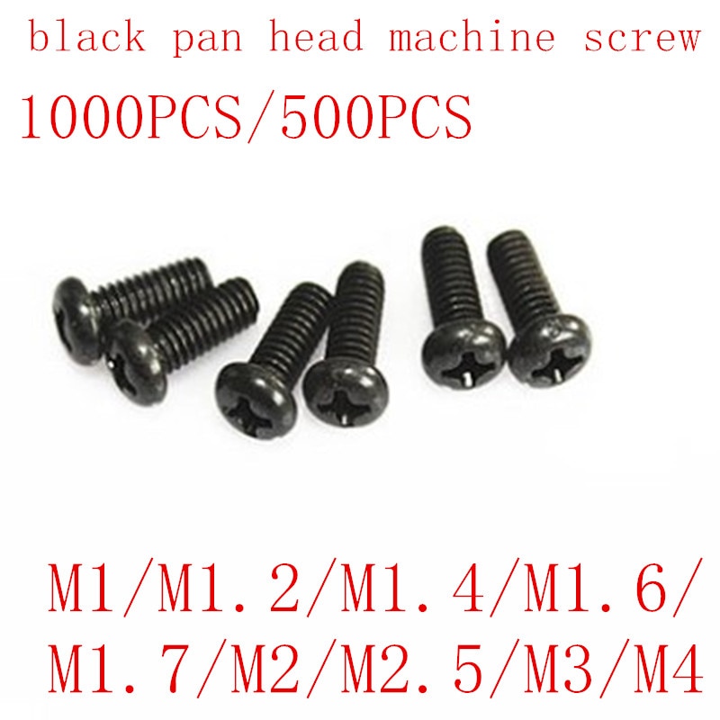 

200-1000 шт., винты M1/M1.2/M1.4/M1.6/M1.7/M2/M2.5/M3/M4 DIN7985