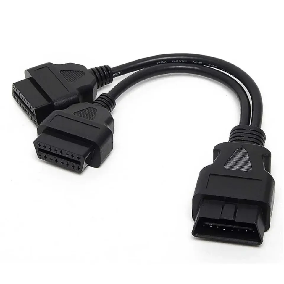 

OBDTOOL OBD Удлинительный кабель OBD2 Разветвитель 1–2 Провод-адаптер преобразователя Автомобильный удлинитель Многофункциональный
