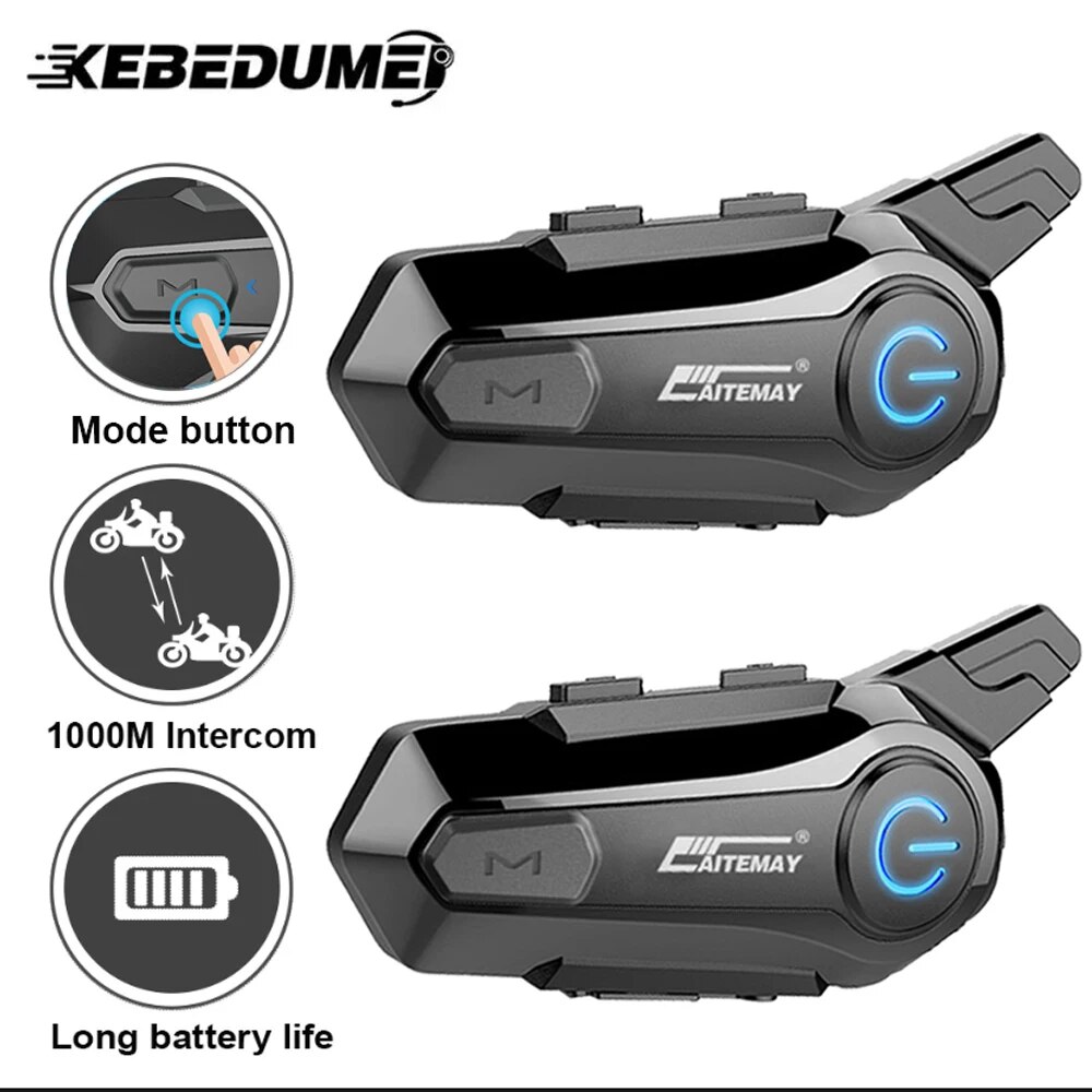 

Bluetooth-интерком для мотоциклетного шлема X1 Plus, 1000 м