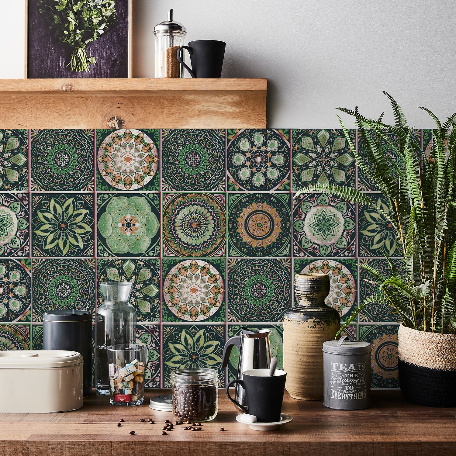 

Настенные наклейки mandala из ПВХ, 24 шт.