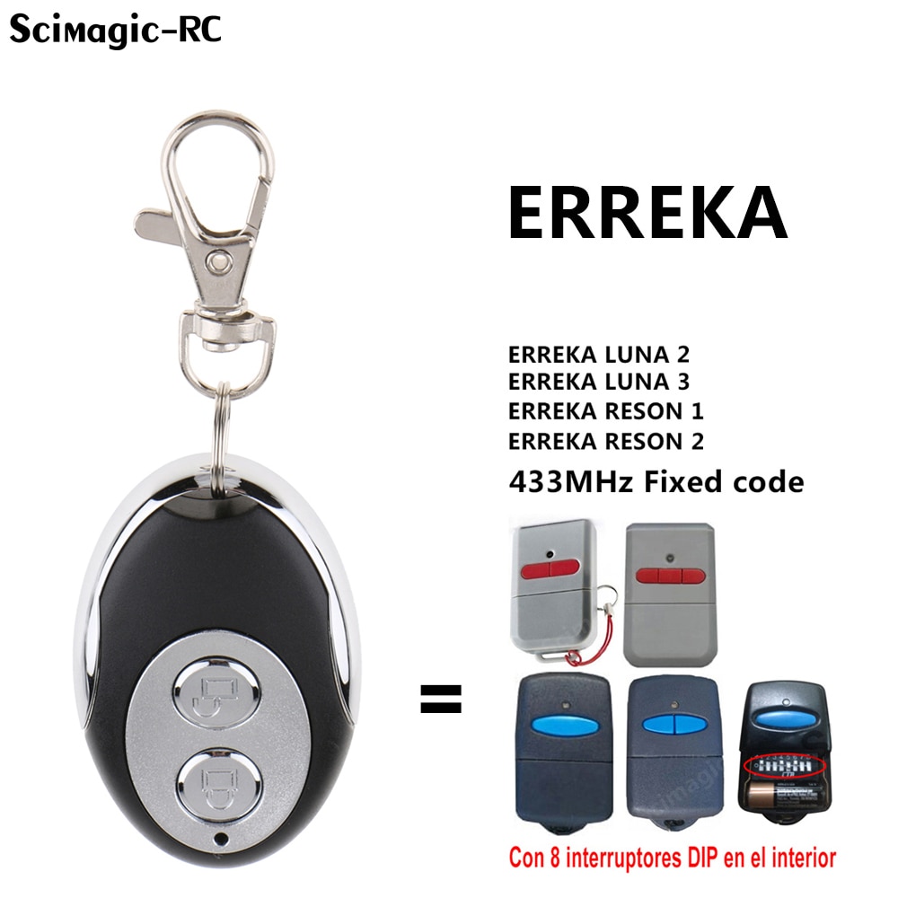 

Пульт дистанционного управления ereenreson 1 / RESON 2 для гаража, клон erбаланса LUNA 2/LUNA3, команда гаража 433 МГц, фиксированный код