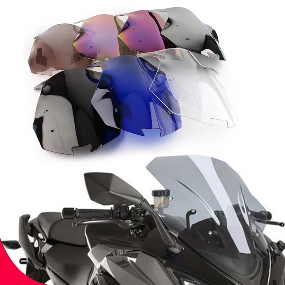 

Ветровое стекло для мотоцикла с двойными пузырьками для Kawasaki Z1000SX Ninja Z 1000 SX 2017-2019 аксессуары для ветрового стекла обтекатель дефлектор