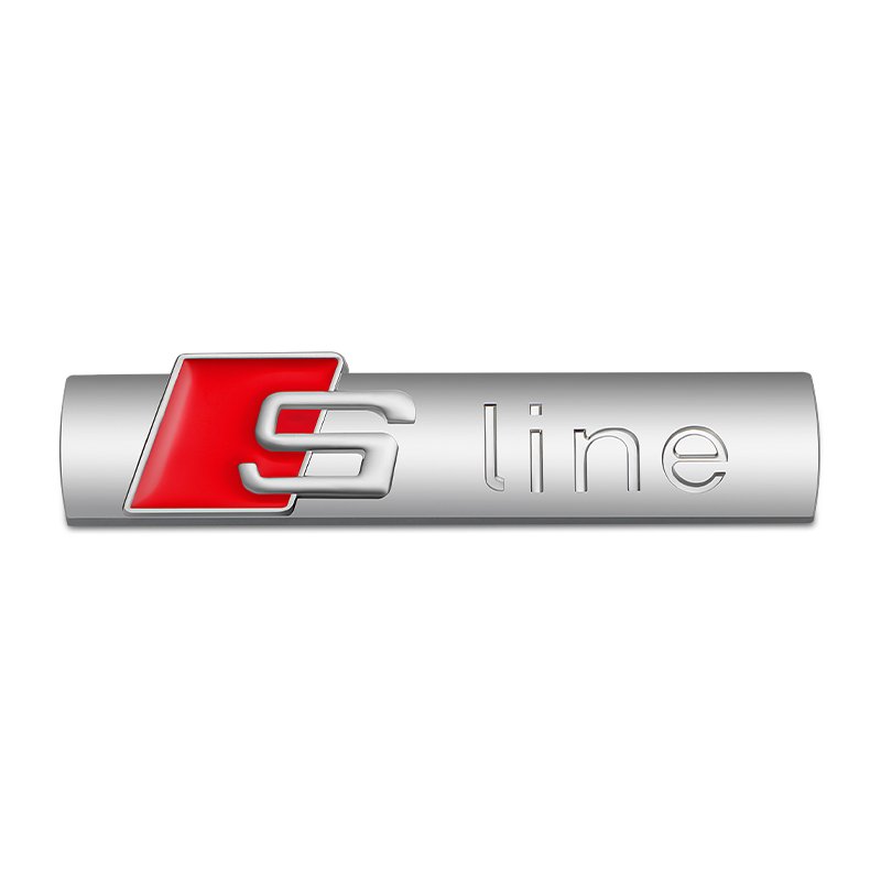 

3D Metal Large SLINE Logo S Line Emblem Car Front Grille Badge For Audi A1 A2 A3 A4 A5 A6 Q2 Q3 Q5 Q7 S3 S4 S5 Sline Accessories