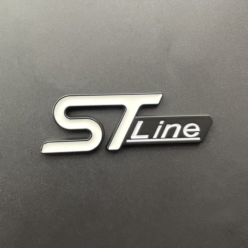 

3D металлический логотип ST Line, эмблема багажника автомобиля, значок для Ford Edge Puma Kuga Mondeo Fiesta Ecosport Focus ST Line, наклейка, аксессуары