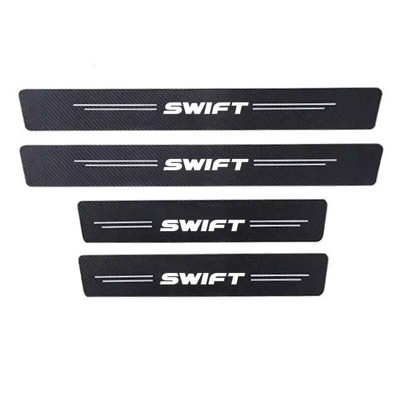 

4 шт., наклейки на пороги автомобиля Suzuki Swift 2022 2021 2019 2018