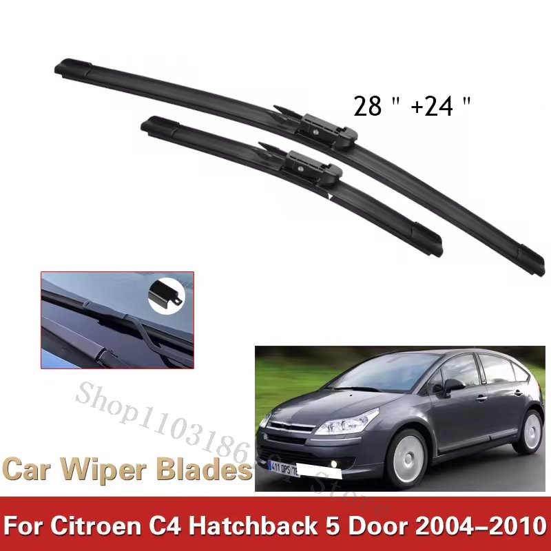 

Щетки стеклоочистителя лобового стекла автомобиля для Citroen C4 хэтчбек, 5-дверное переднее окно 2004, 2005, 2006, 2007, 2008, 2009, 2010