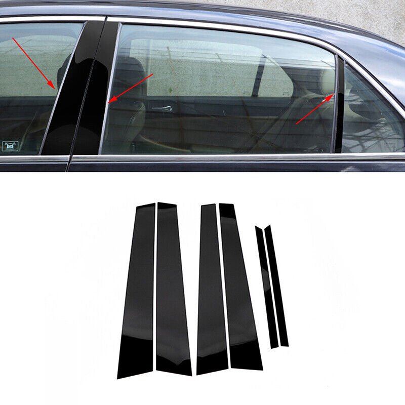 

6 шт., наклейки на стойки автомобиля Honda Accord CM4/5/6/7/8 2003-2007
