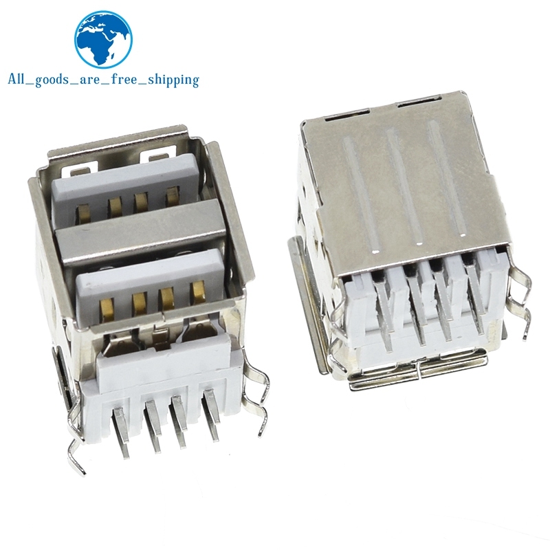 

TZT 5 шт. двойной USB-разъем 90 градусов
