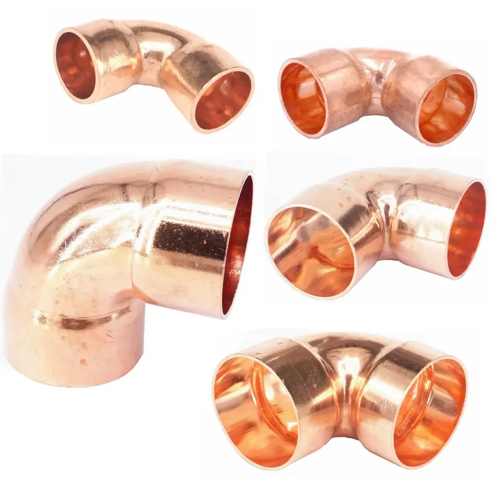 

2 шт. медные угловые переходники для труб 1/4"-1"