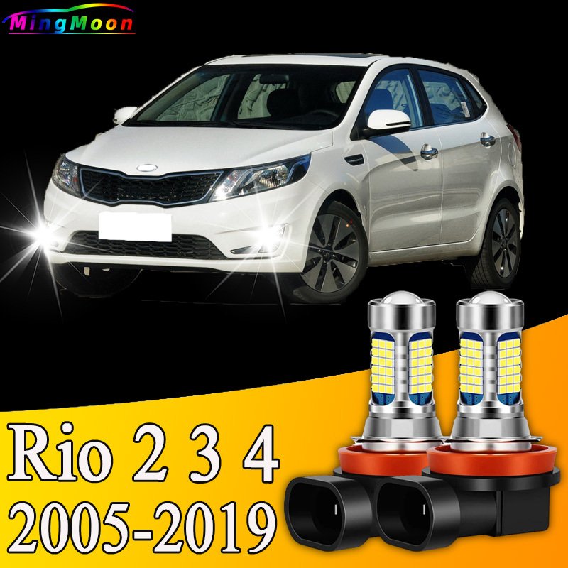 

Kia Rio 2005-2019 противотуманные фары 2x81LED аксессуары для передней противотуманной фары материковый Китай напряжение 12 В