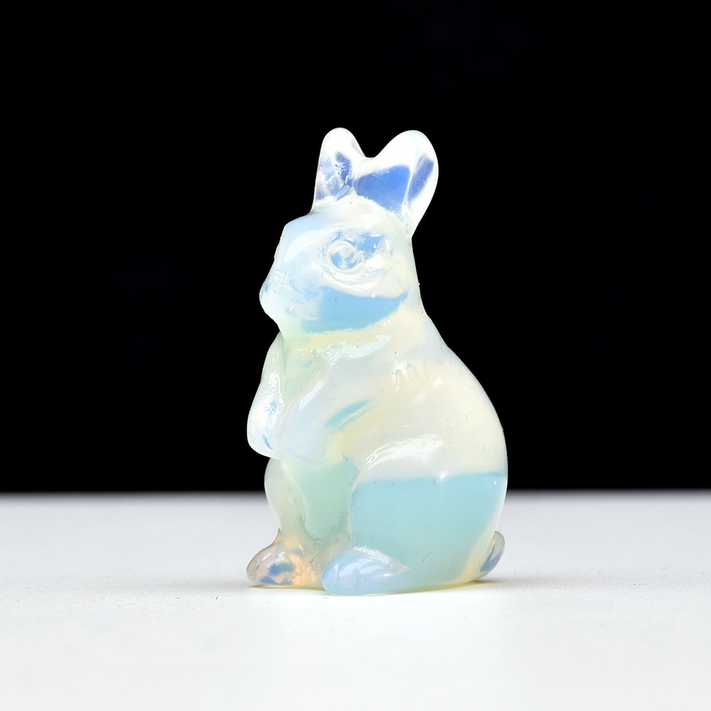 

1,5 "Эльф-кролик, натуральный кристалл, аметист, кварц, агат, кролик, фигурки животных, резьба по камню, лечение, рейки, домашний декор, подарок
