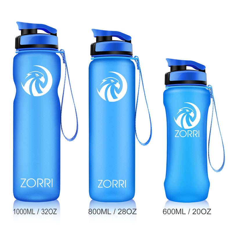 

ZORRI пластиковая мотивационная бутылка для воды 600/800/1000 мл