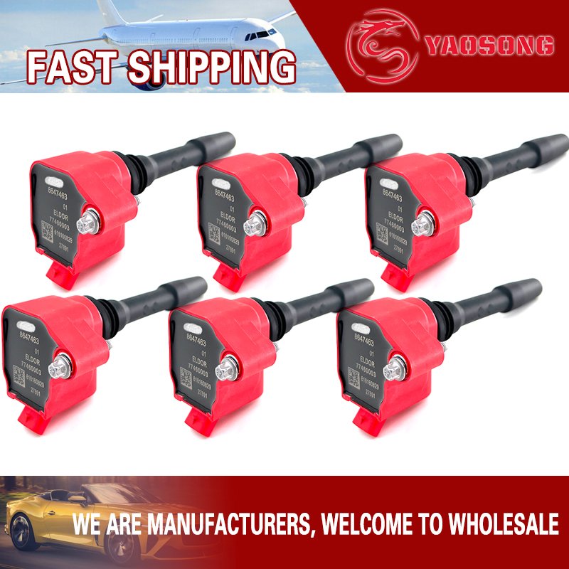 

6 шт., катушка зажигания UF750 для BMW 230i 330i 340i 430i 440i 530i 540i 740e X1 X3 X5 X6 X7 Mini Cooper B38 B48 B58