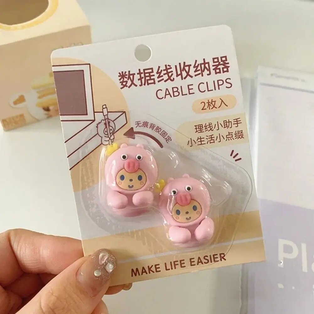 

Силиконовый органайзер для кабелей Cartoon Cable Organizer, 2 шт.