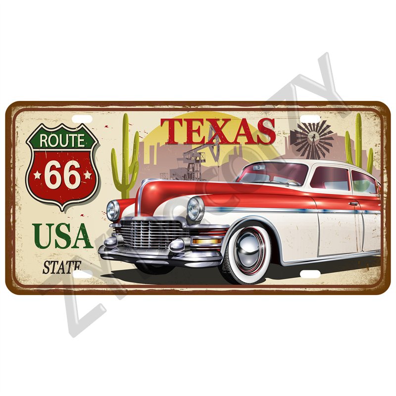 

Металлическая табличка Route 66