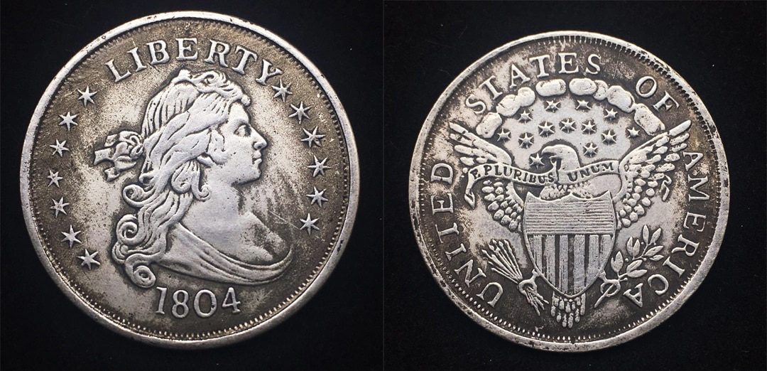 

Серебряная монета США Морган 1840 года