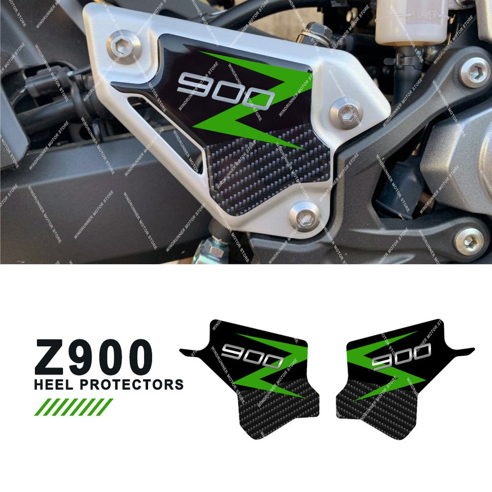 

Для Kawasaki Z900 z900 2023 2024, защитные декоративные наклейки для мотоцикла, накладка на пятку, 3D смола