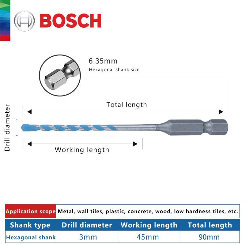 

Сверла Bosch GlassDrill для стекла, дерева, металла
