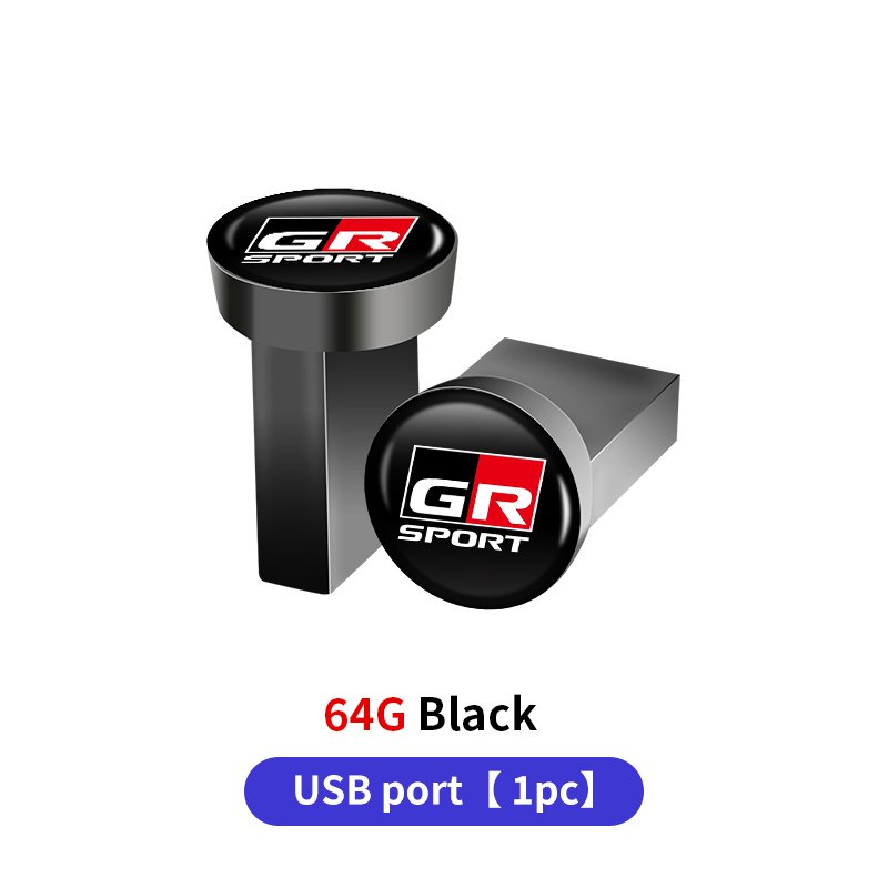 

USB-флеш-накопитель для автомобиля, флэш-накопитель для Toyota GR, GAZOO, RACING, Prado, Yaris, Hilux, Corolla, Prius, Avensis, Auris