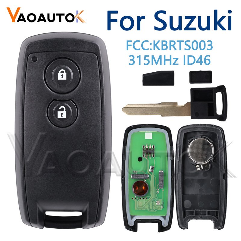 

Автоматический умный дистанционный брелок для Suzuki Swift SX4 Grand Vitara 315 МГц ID46 чип HU133 лезвие KBRTS003 CMIT ID: 2005DJ0233 2 кнопки