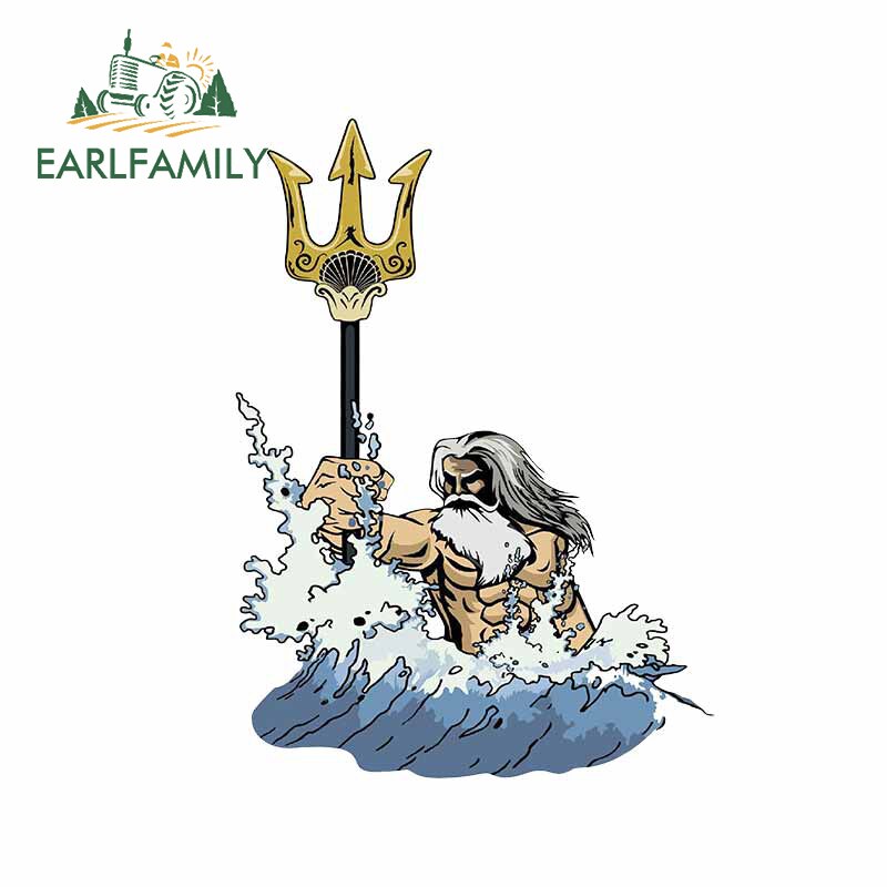 

EARLFAMILY 13 см x 9,5 см для тридента Нептуна Бога Poseidon наклейки с персонажами из мультфильмов устойчивые к царапинам автомобильные наклейки мотоциклетный аниме автостайлинг