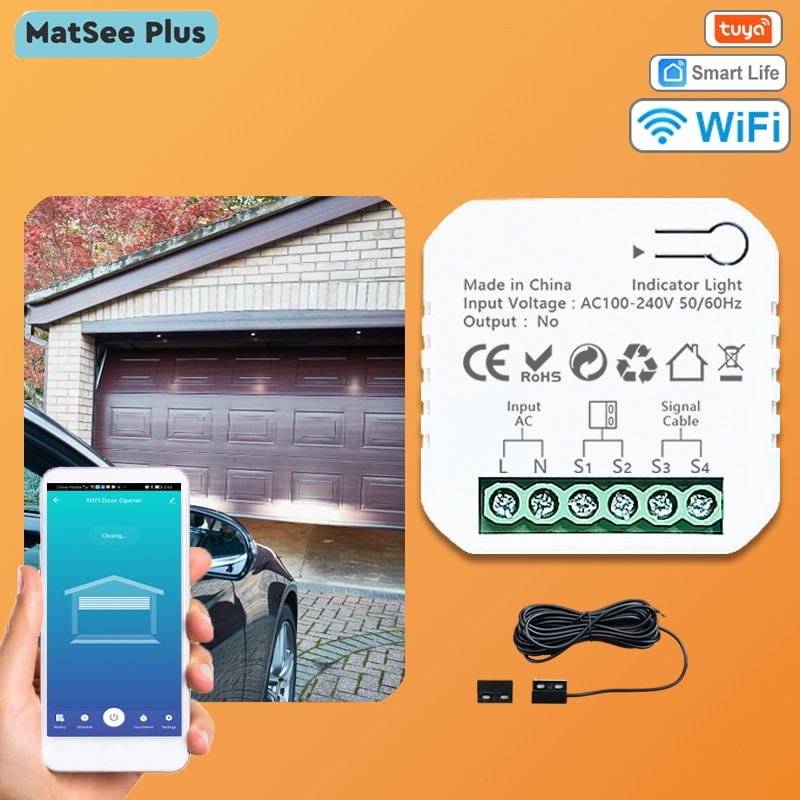 

Tuya Smart Life Wi-Fi Контроллер для гаражных ворот MatSee Plus