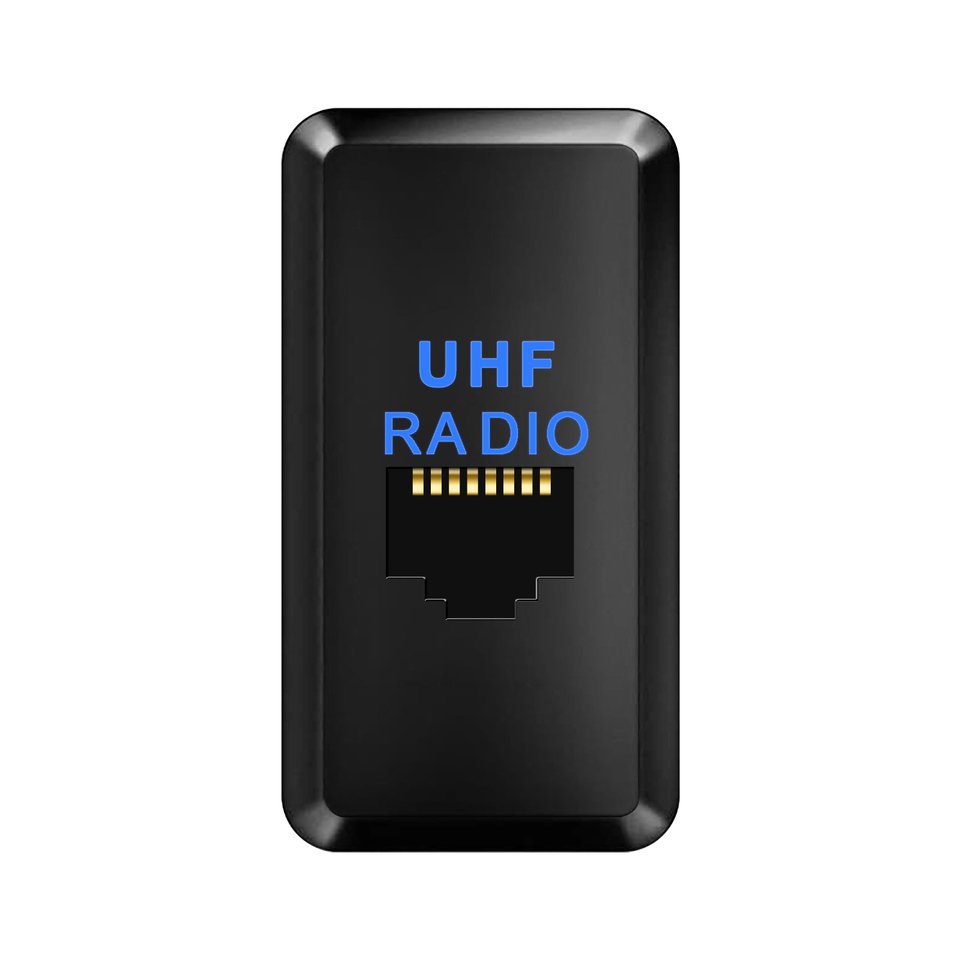 

RJ45 UHF RADIO синий светодиодный переключатель, пустая панель дистанционного управления для микрофона для TOYOTA HILUX KUN26R GGN15R GGN25 Prado120 FJ Cruiser