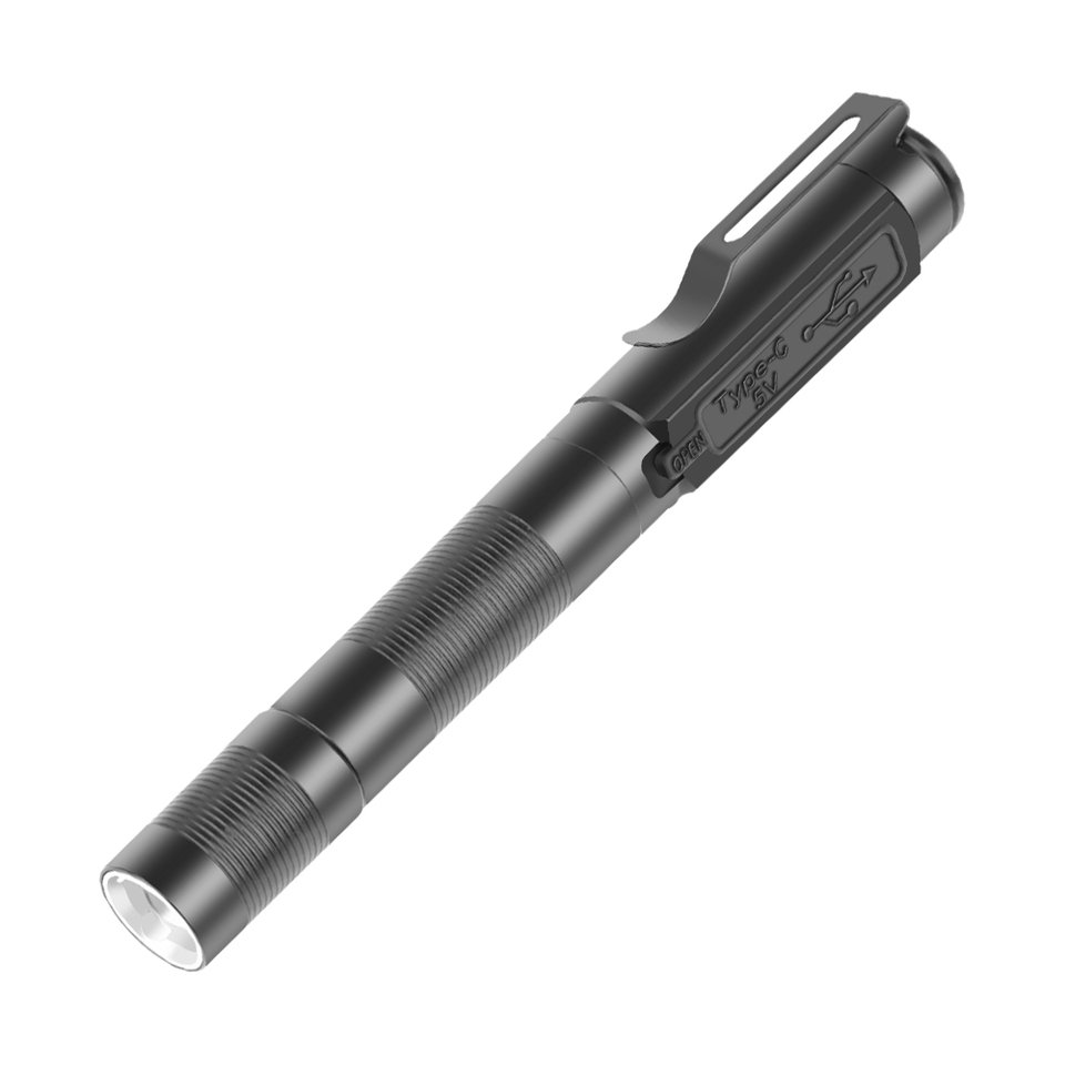 

Мини USB фонарик-ручка из алюминия