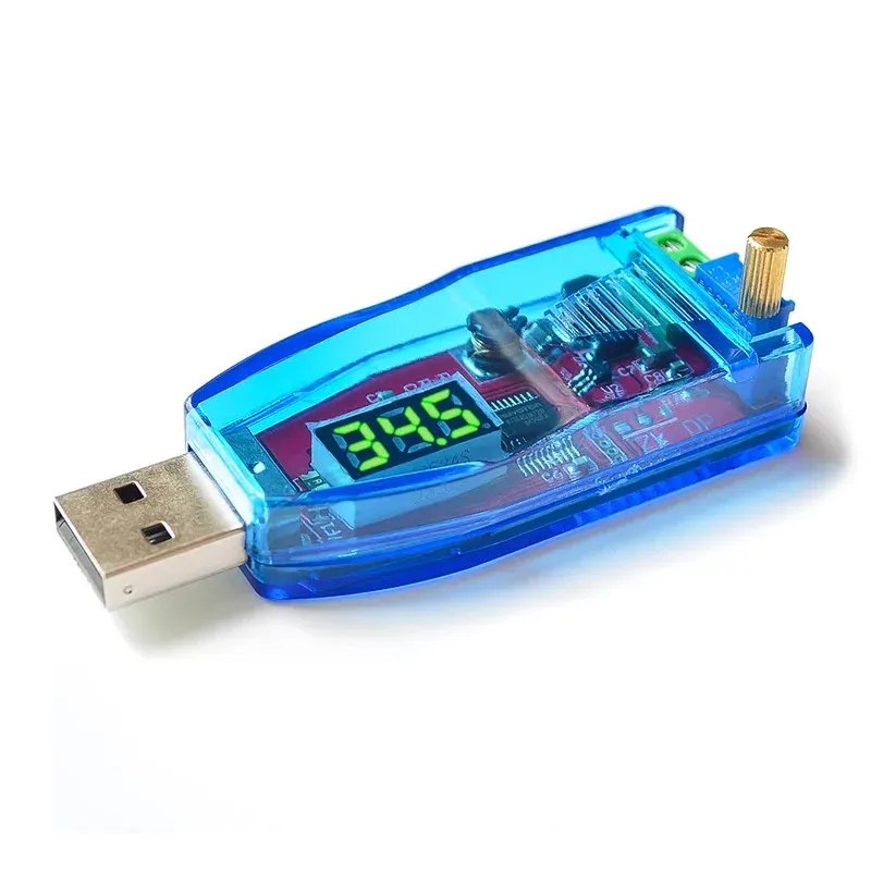 

1 шт./2 шт. повышающий/понижающий преобразователь USB повышающий/понижающий модуль питания регулируемый DC-DC 5 В до 1-24 В 3 Вт потенциометр с чехлом
