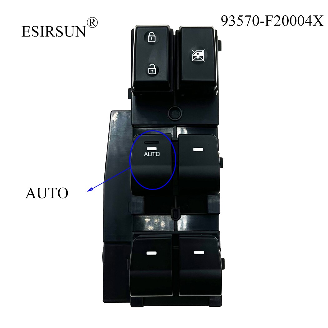

Переключатель Стеклоподъемника ESIRSUN для Hyundai Elantra 2017 2018 2019 2020 ,93570-F20004X 93570F20004X