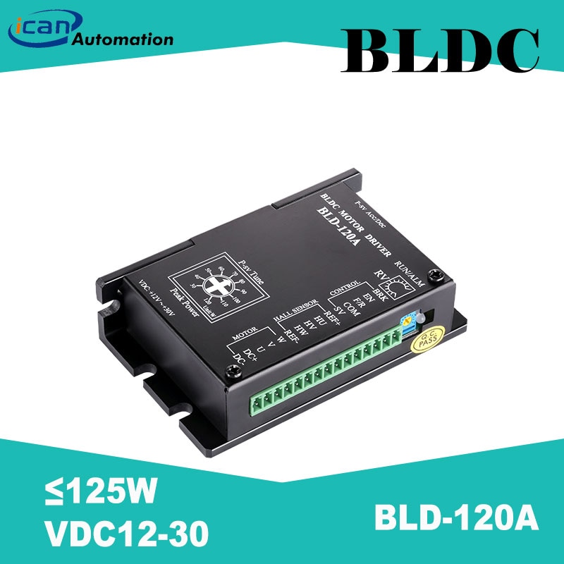 

Контроллер бесщеточного двигателя ICAN BLD-120A 12-30 В постоянного тока, 120 Вт, 20000 об/мин, бесщеточный привод управления двигателем постоянного тока