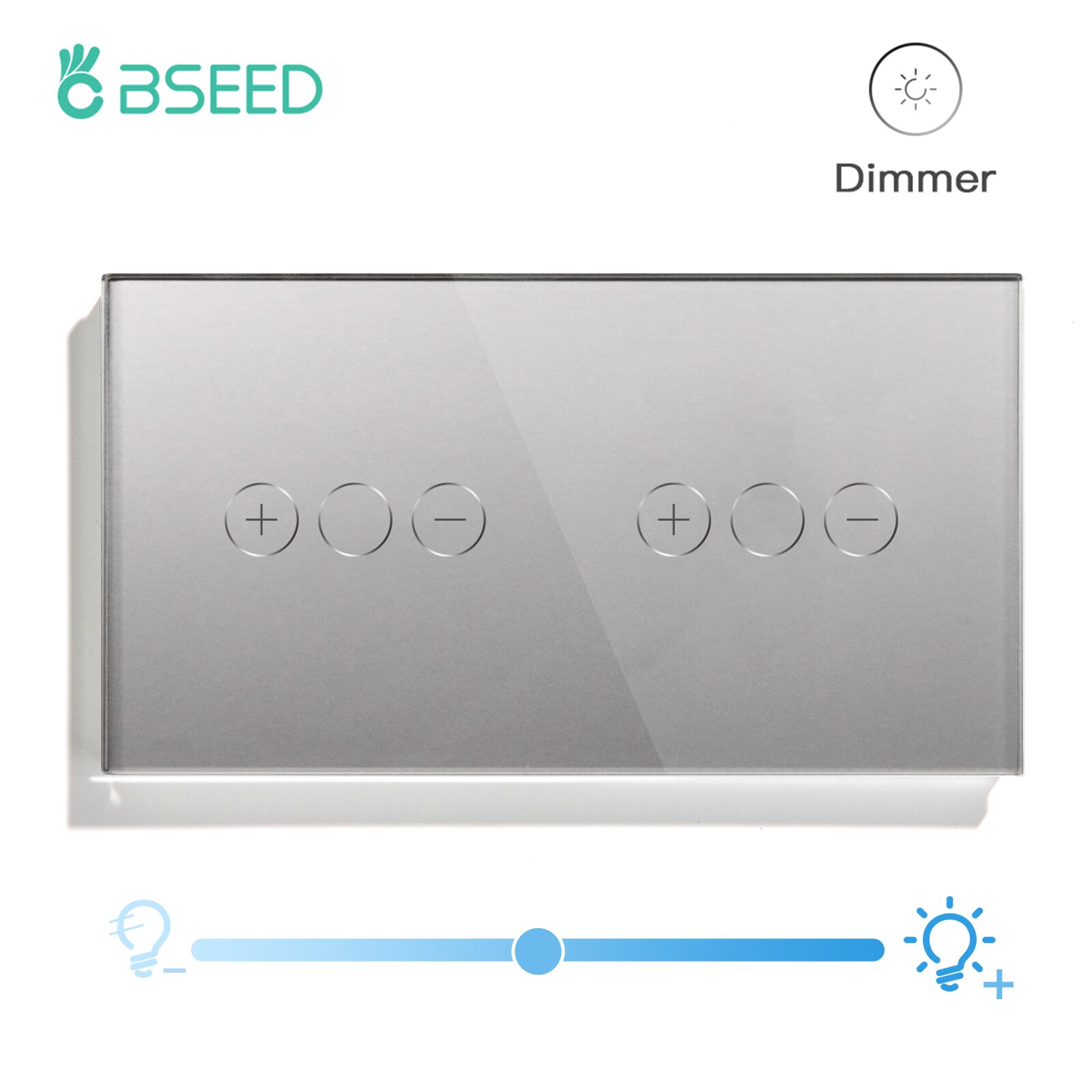 

BSEED сенсорный диммерный выключатель из закаленного стекла