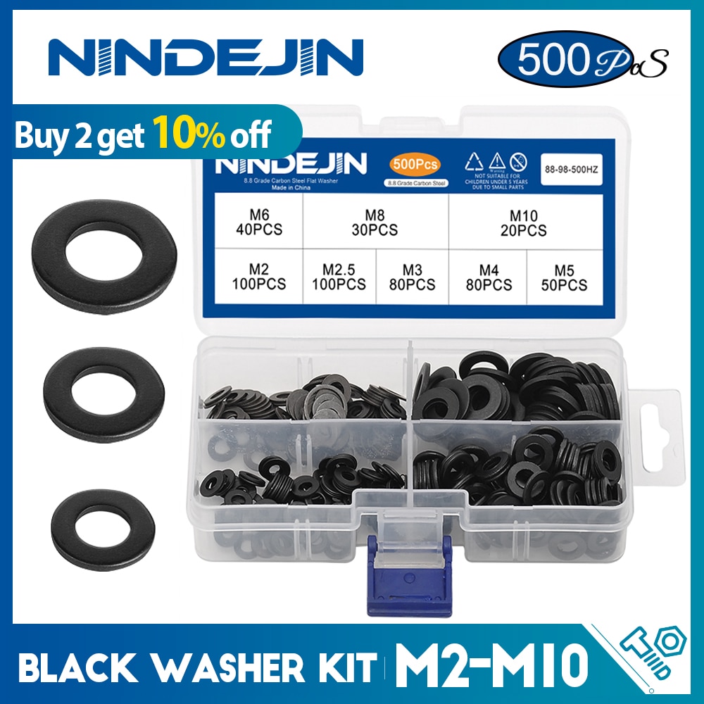 

NINDEJIN набор шайб из углеродистой стали M4 M5 M6 M8