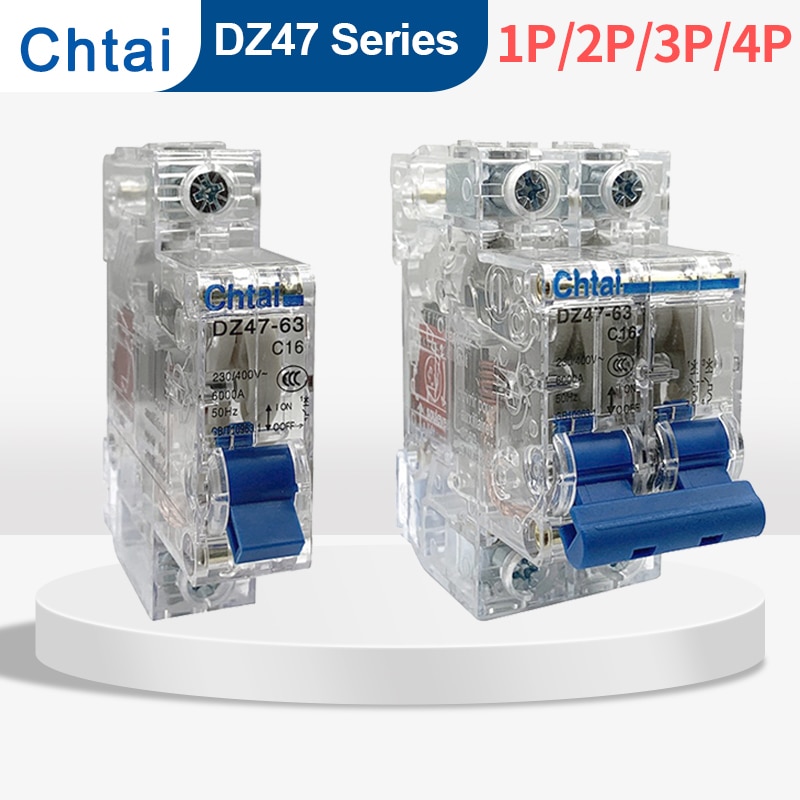 

Мини-автоматический выключатель Chtai 1P 63A