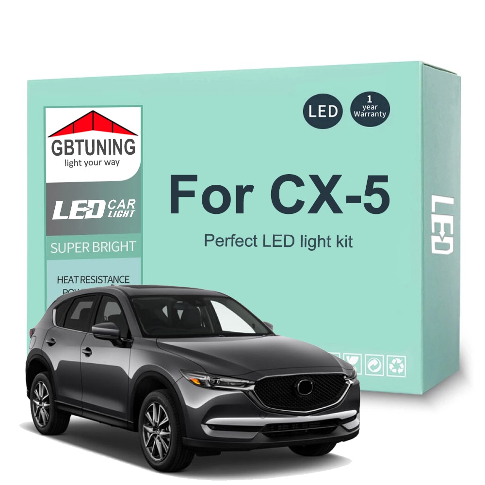 

11 светодиодный т. комплект светодиодных ламп для светильник освещения для Mazda CX-5 CX5 2011-2017 2018 2019 2020 2021 купольная автомобильная лампа для чтения багажника автомобиля Canbus
