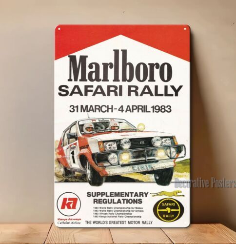 

Металлический постер Safari Rally 1983