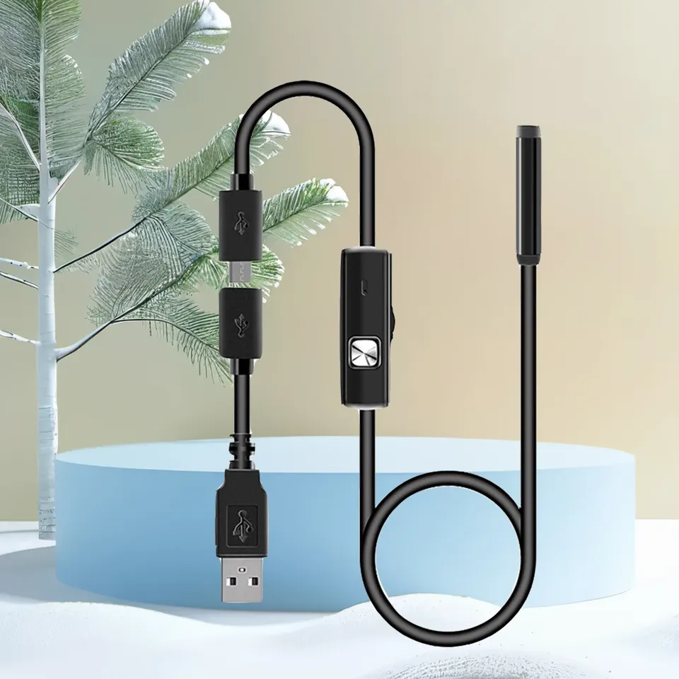 

7 мм мини USB эндоскопическая камера водостойкий HD бороскоп змея инспекционная трубка адаптер видеокамеры для смартфона компьютера